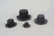 4Pcs Mini Cylinder Hats Small Top Hat Decorative Snowman Hat Cap for DIY  Crafts Christmas Decoration
